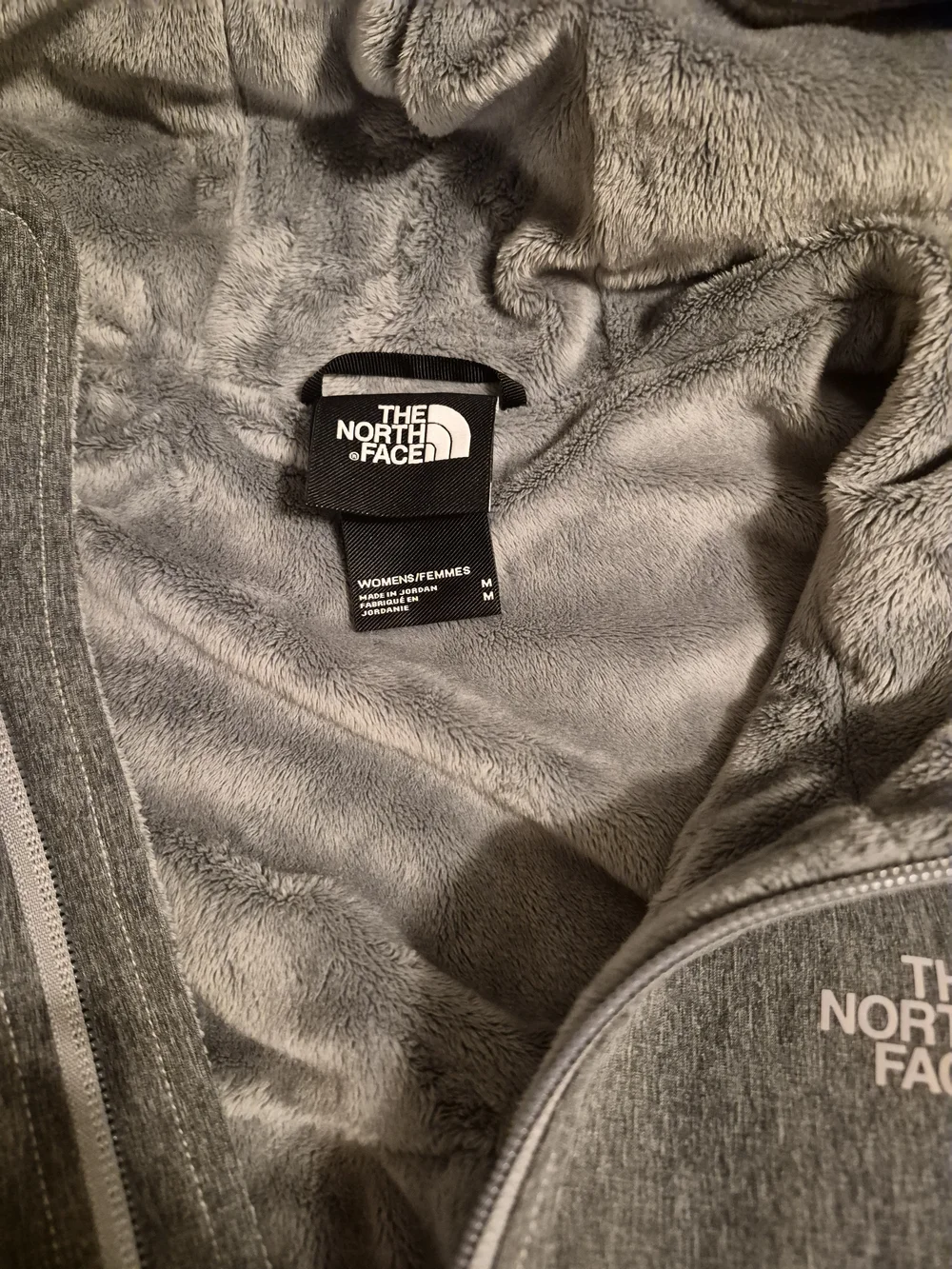 The North Face Gray Hooded Fleece Vest